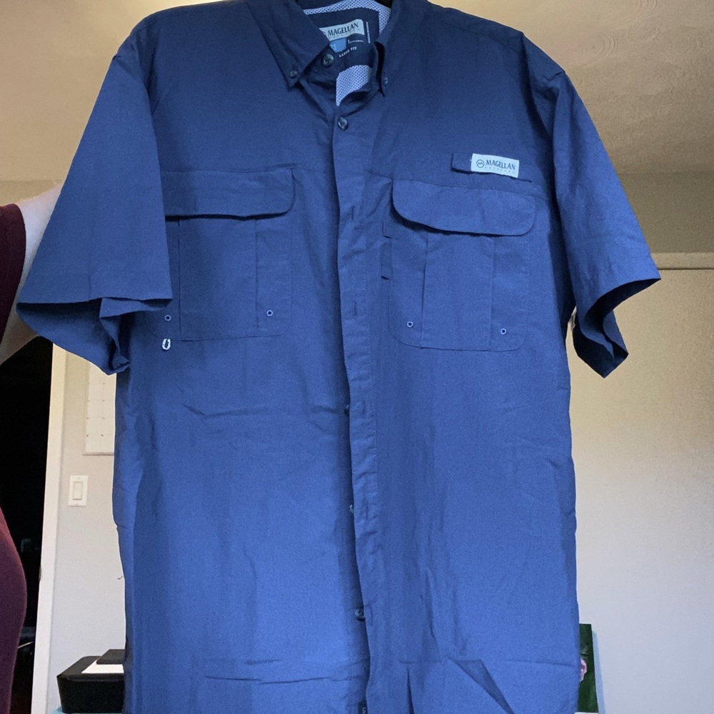 Magellan Outdoors Fish Gear Shirt (Blue)